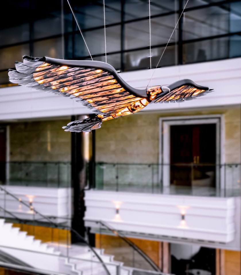 The Eagle sculptural piece