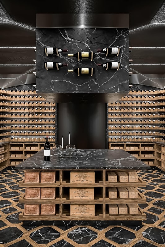 Studio Celiberti geneva wine cellar, view 01