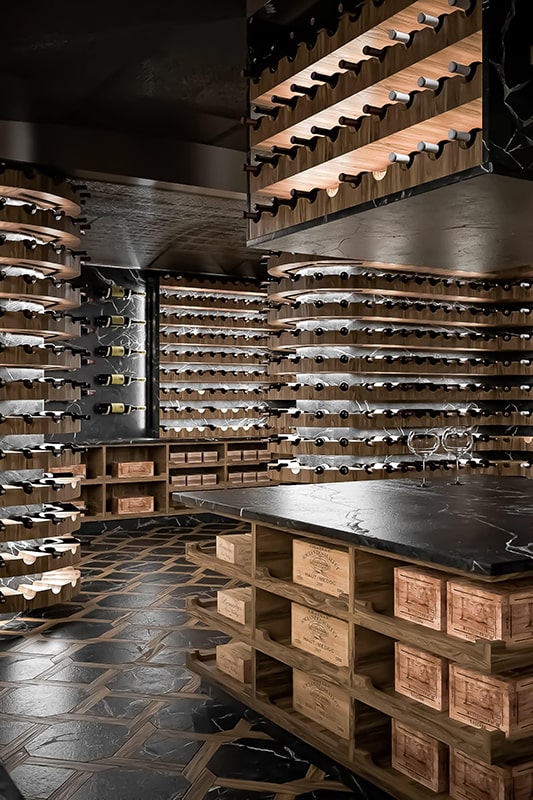 Studio Celiberti geneva wine cellar, view 02