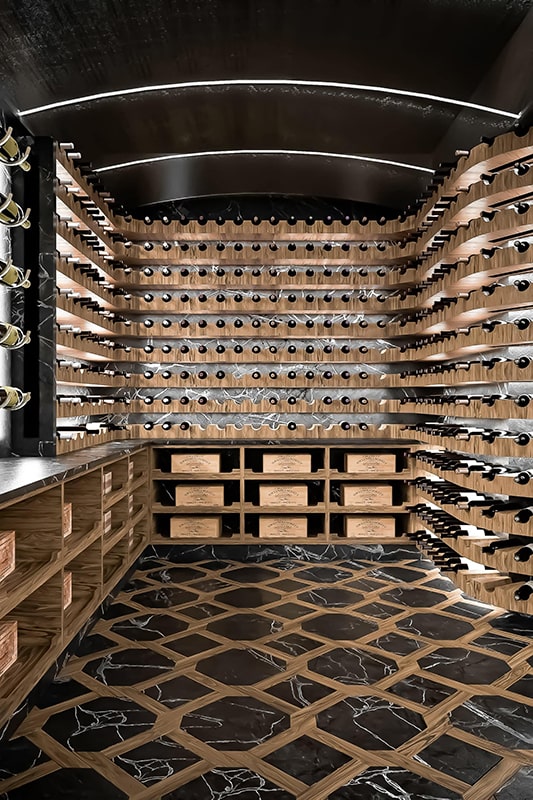 Studio Celiberti geneva wine cellar, view 04