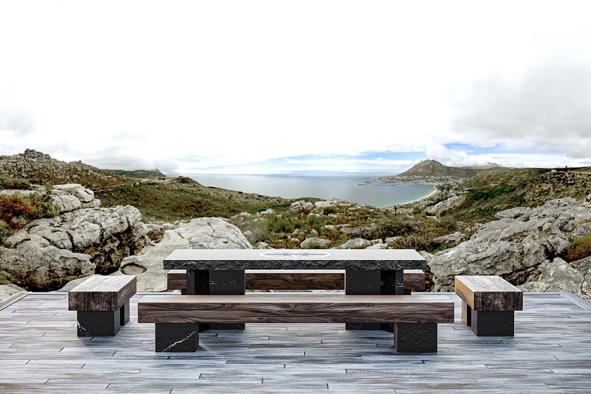 Studio Celiberti origin fuoco fireplace, view 04