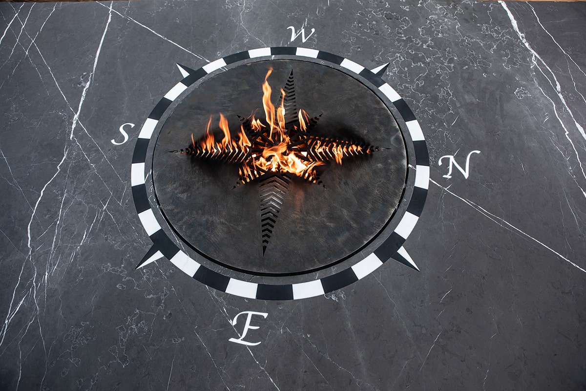 Studio Celiberti origin fuoco fireplace, view 05