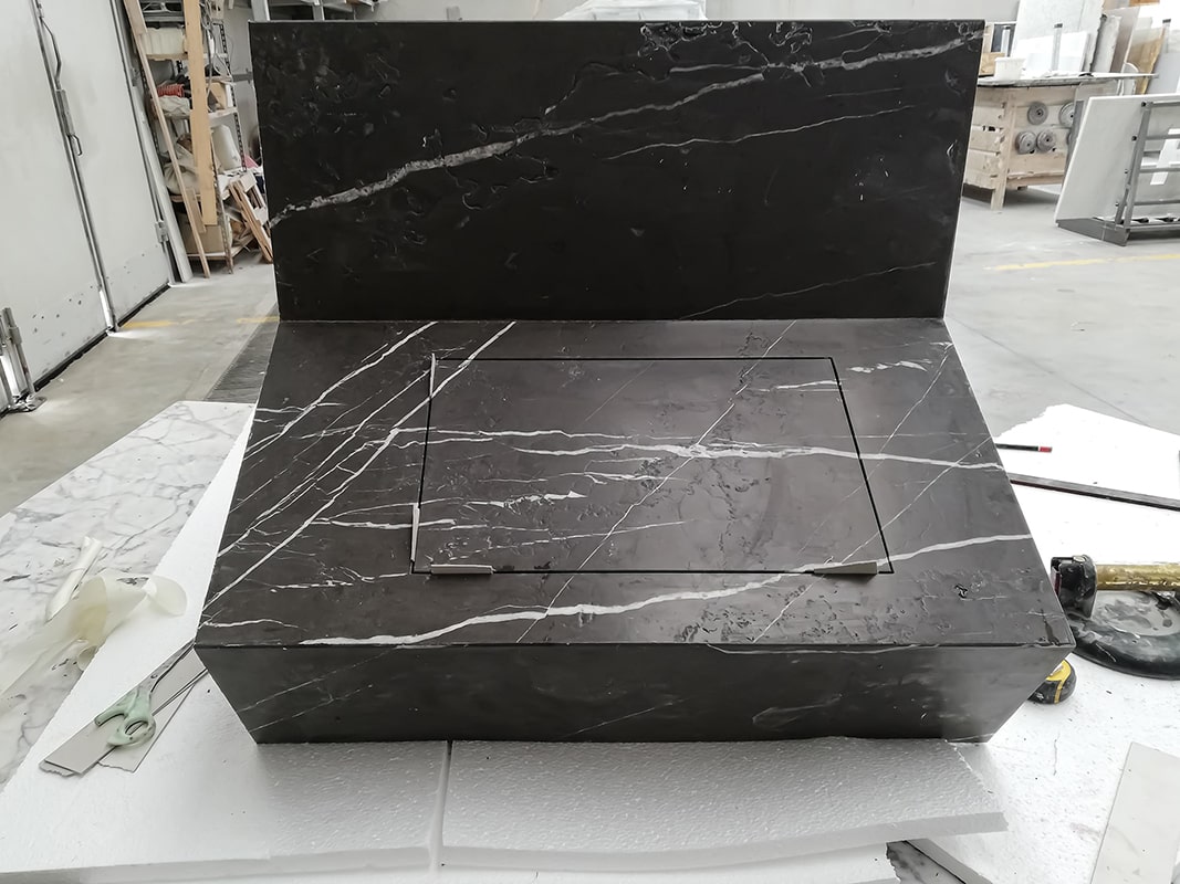 Studio Celiberti origin fuoco fireplace, view 09