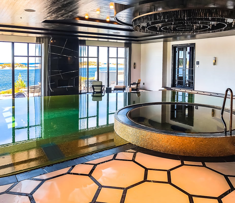 Studio Celiberti luxury spa interior, view 02