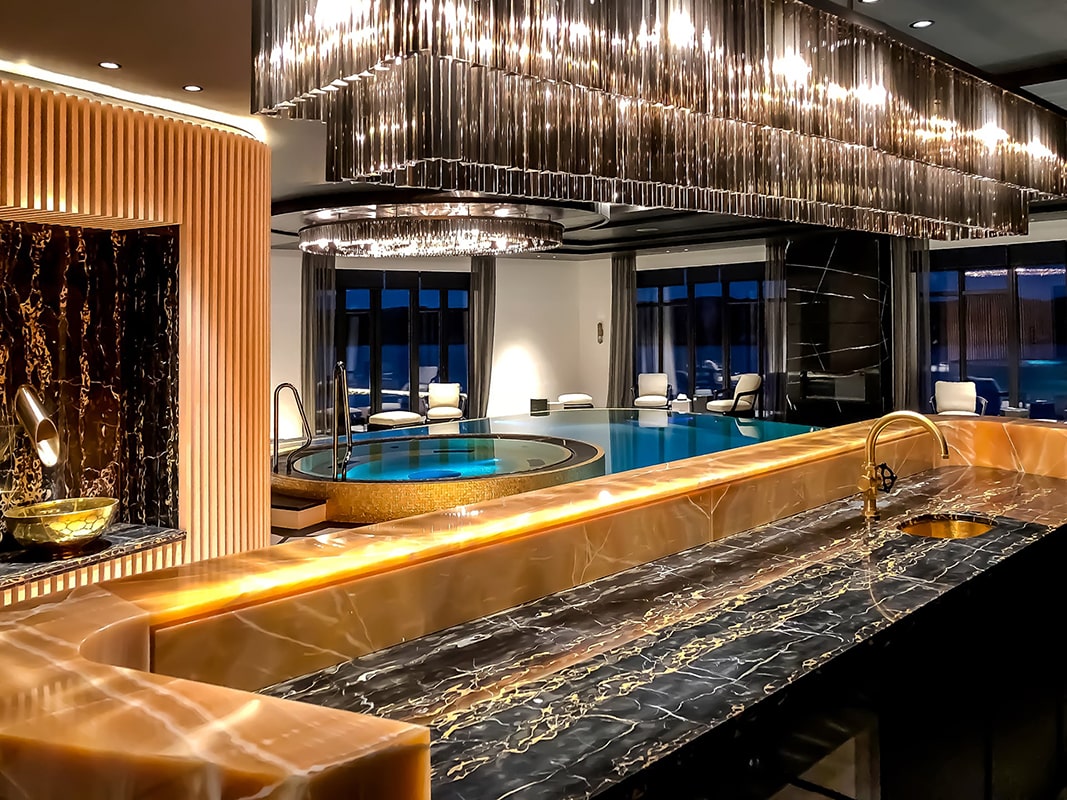 Studio Celiberti luxury spa interior, view 05