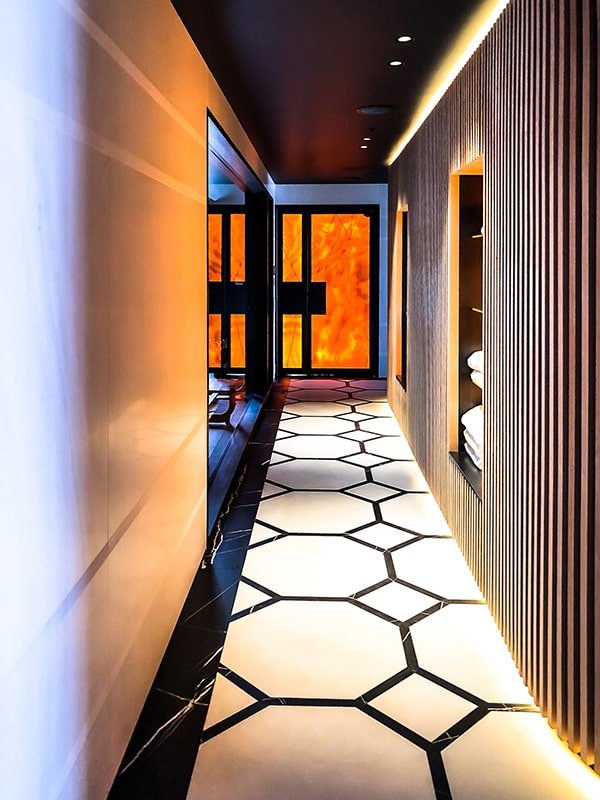 Studio Celiberti luxury spa interior, view 06