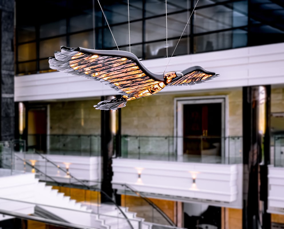 Studio Celiberti the eagle sculptural piece, view 02