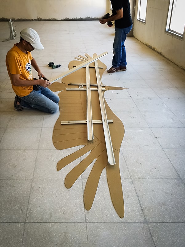 Studio Celiberti the eagle sculptural piece, view 07